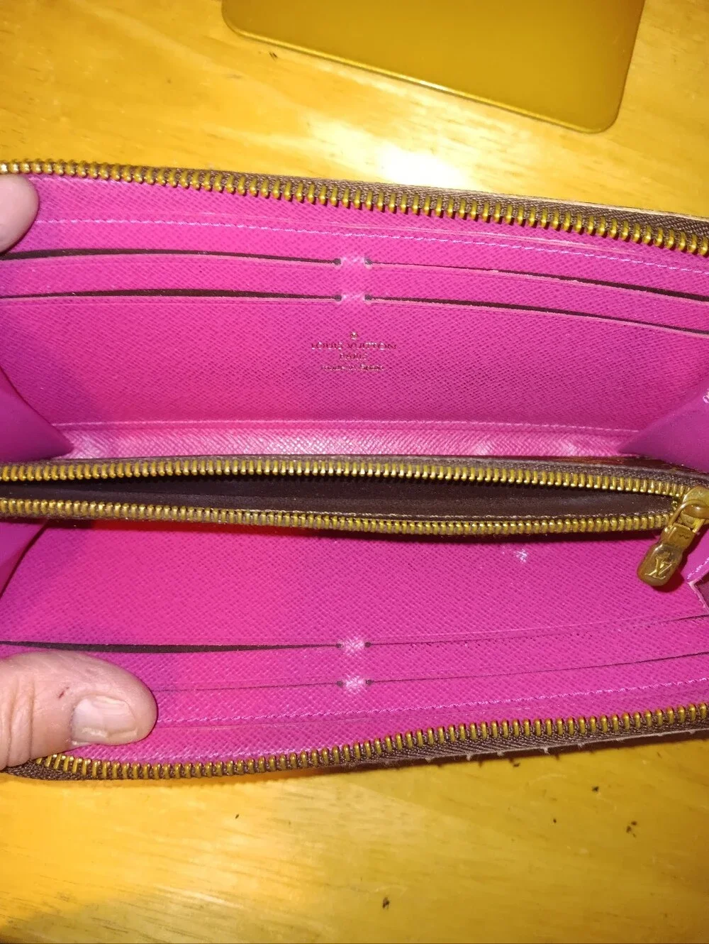 Louis Vuitton Monogram Flower Clemence Zip Wallet With Box & Dustbag